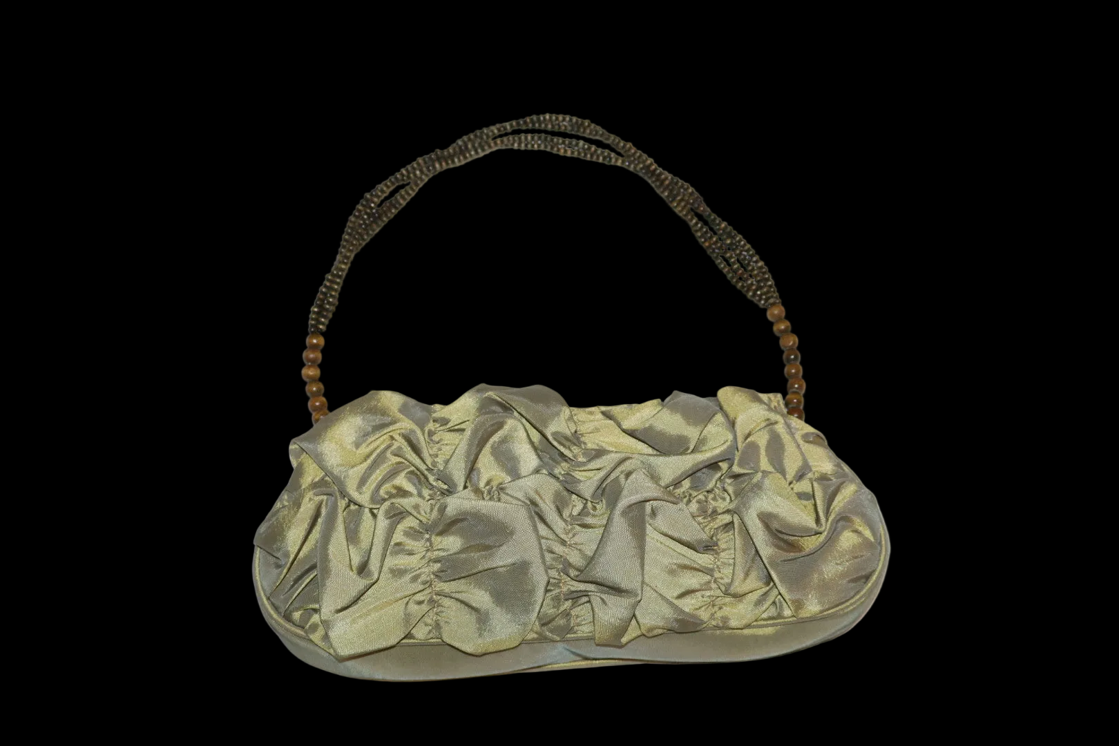 Bolso pistacho fruncidos