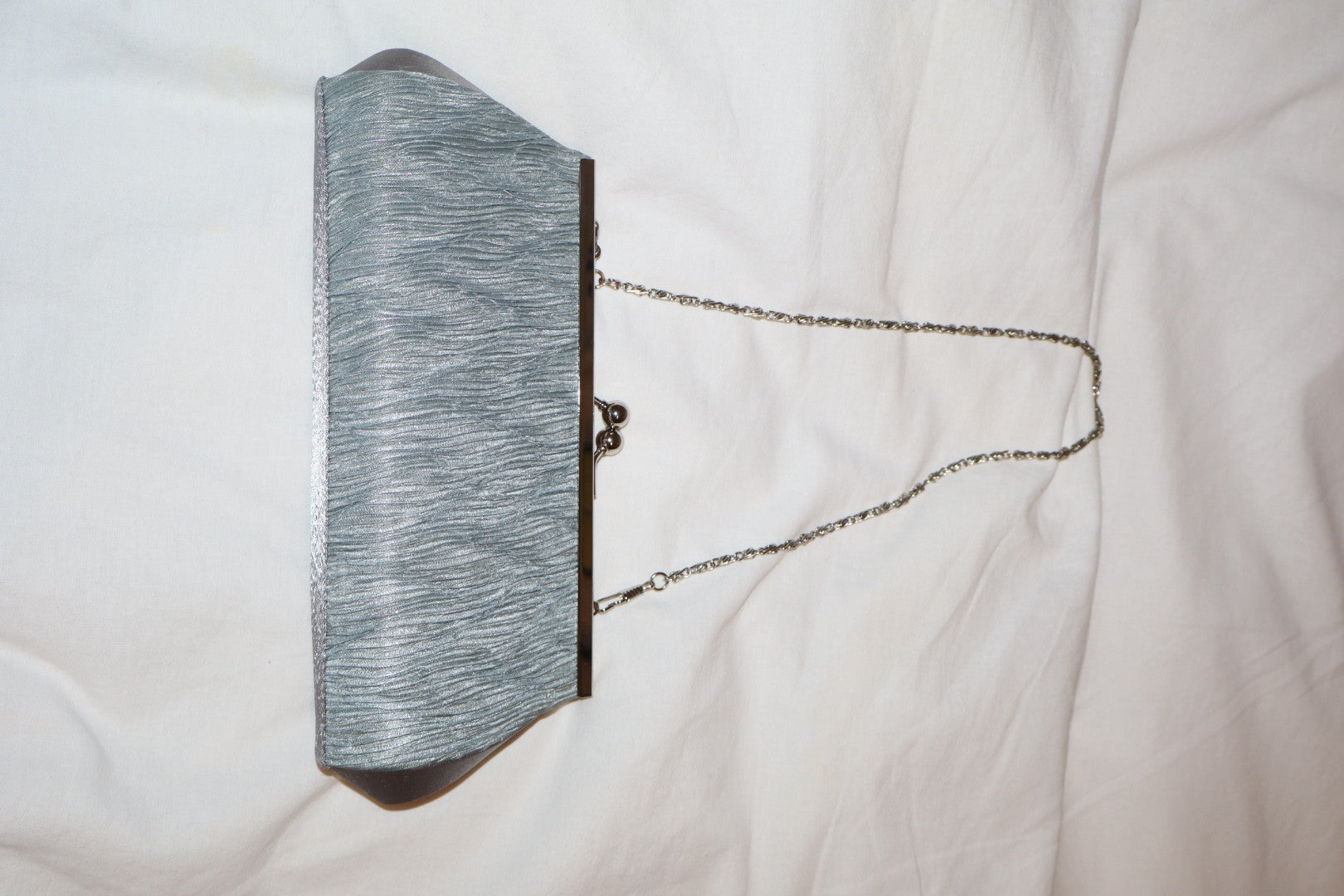 Clutch cartera plata