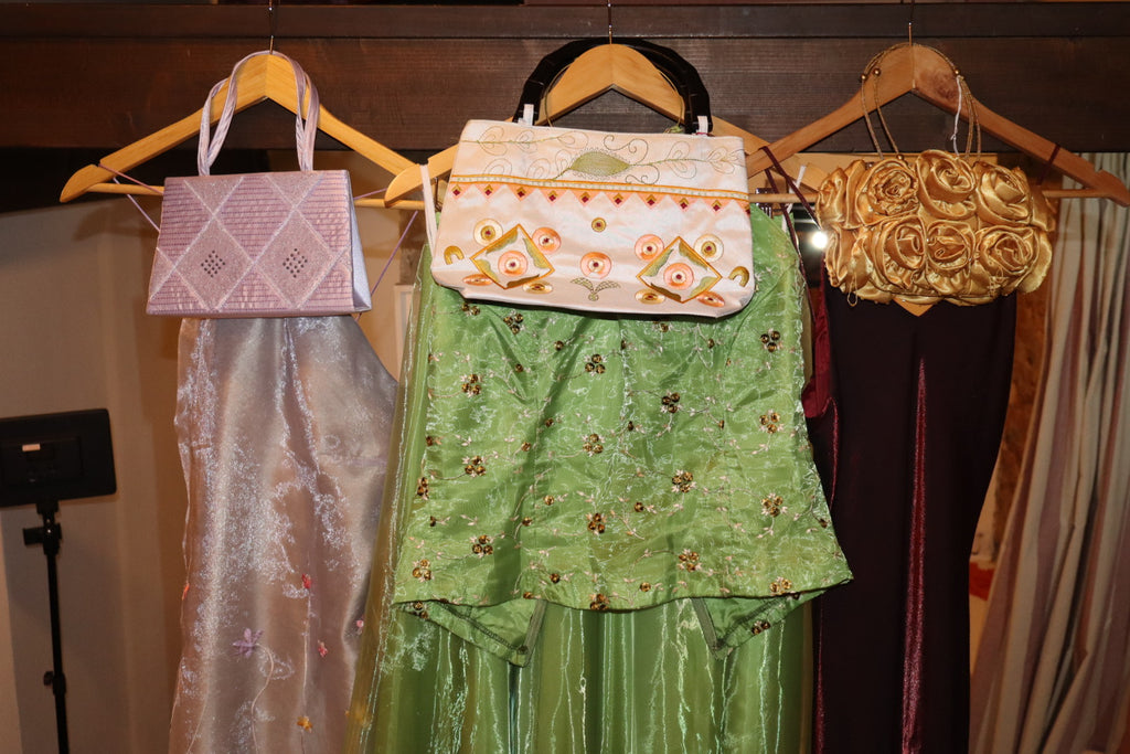 Bolso con dos caras azul