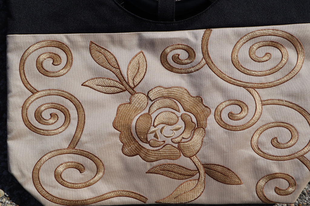 Bolso de mano beige