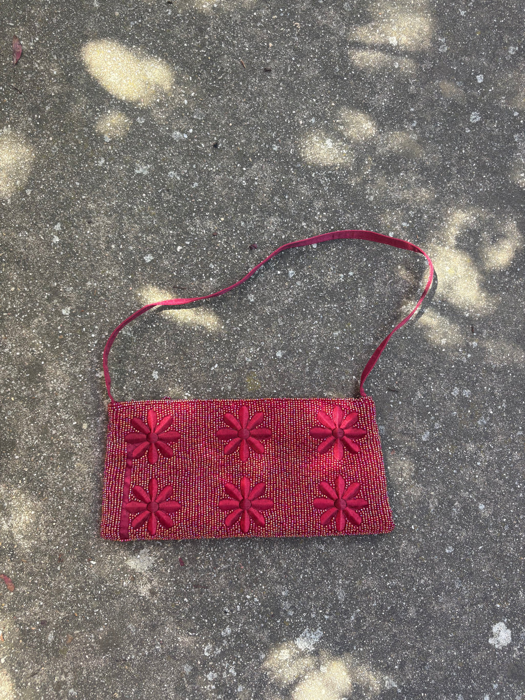 Bolso de hombro flores