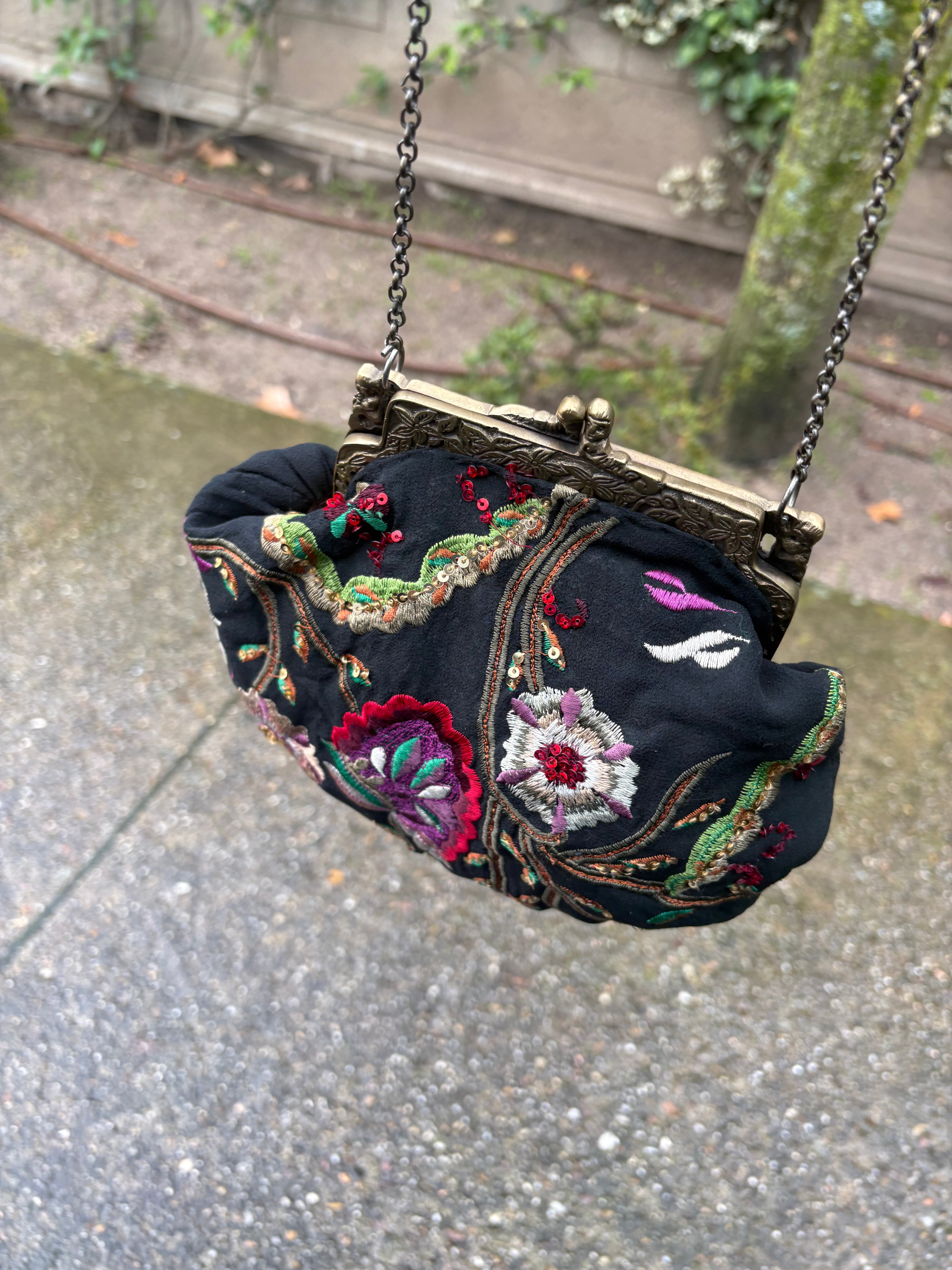 Bolso japonés floral