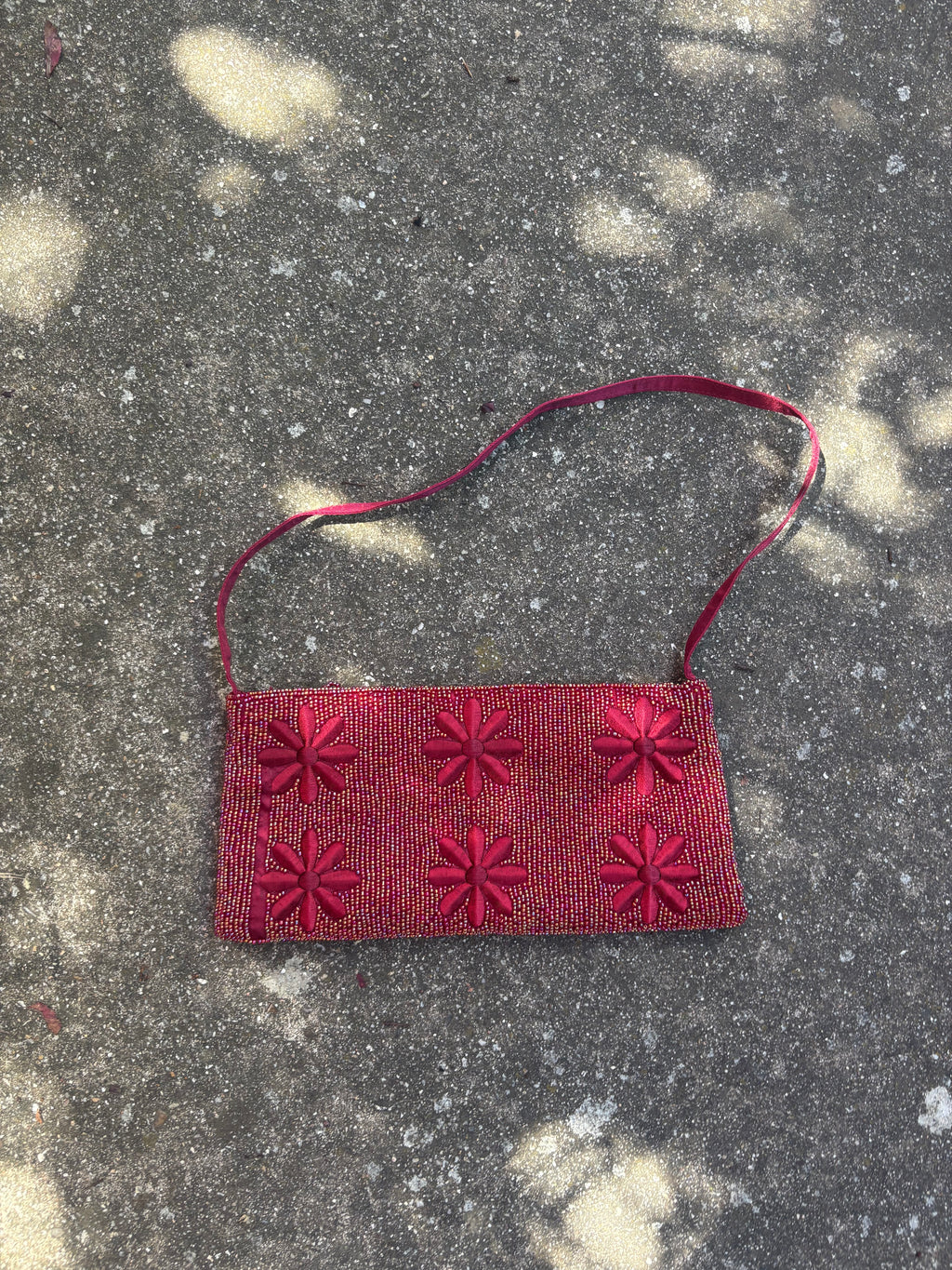 Bolso de hombro flores