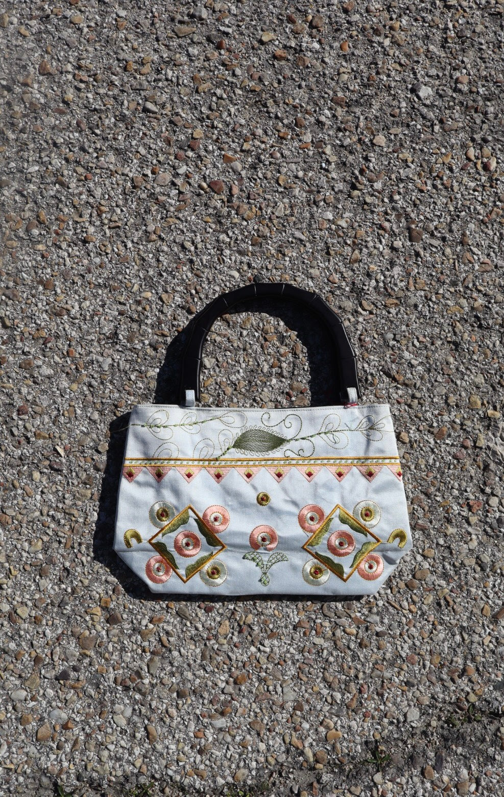 Bolso con dos caras azul