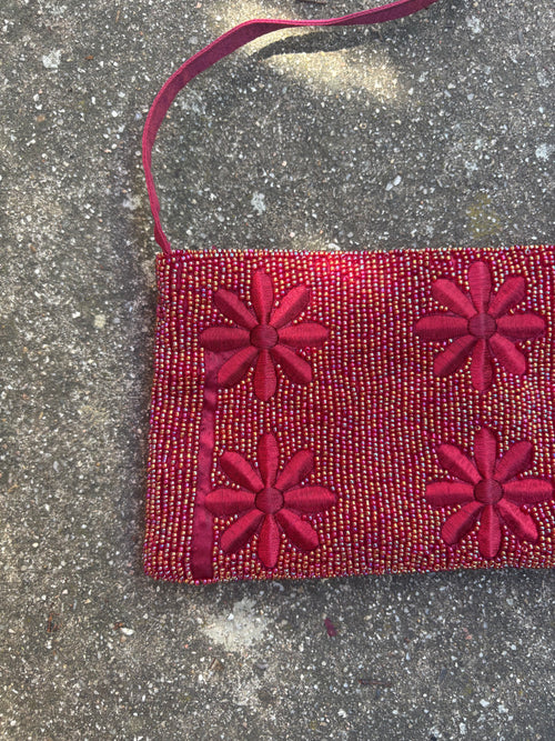 Bolso de hombro flores