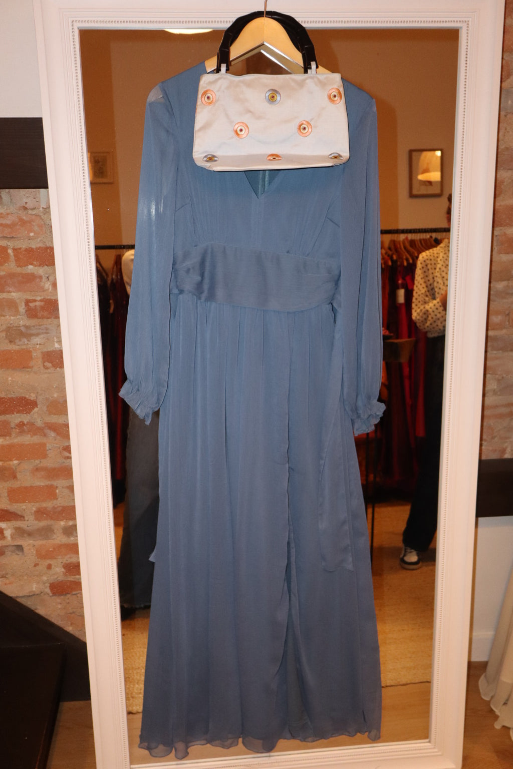 Bolso con dos caras azul