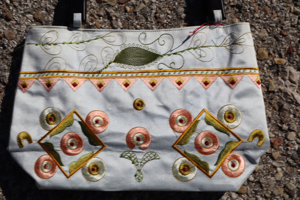 Bolso con dos caras azul