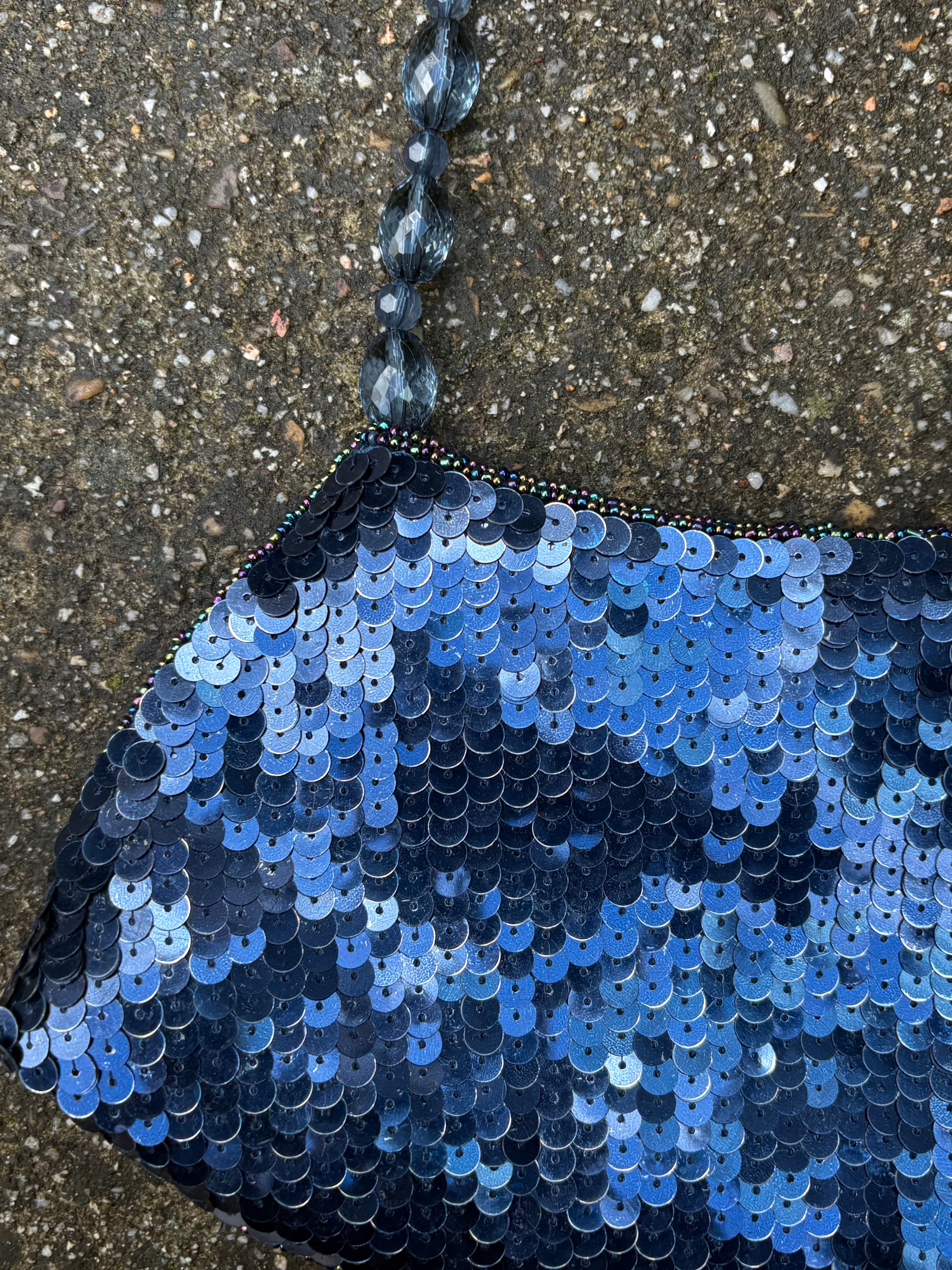 Bolso Lentejuelas Azul