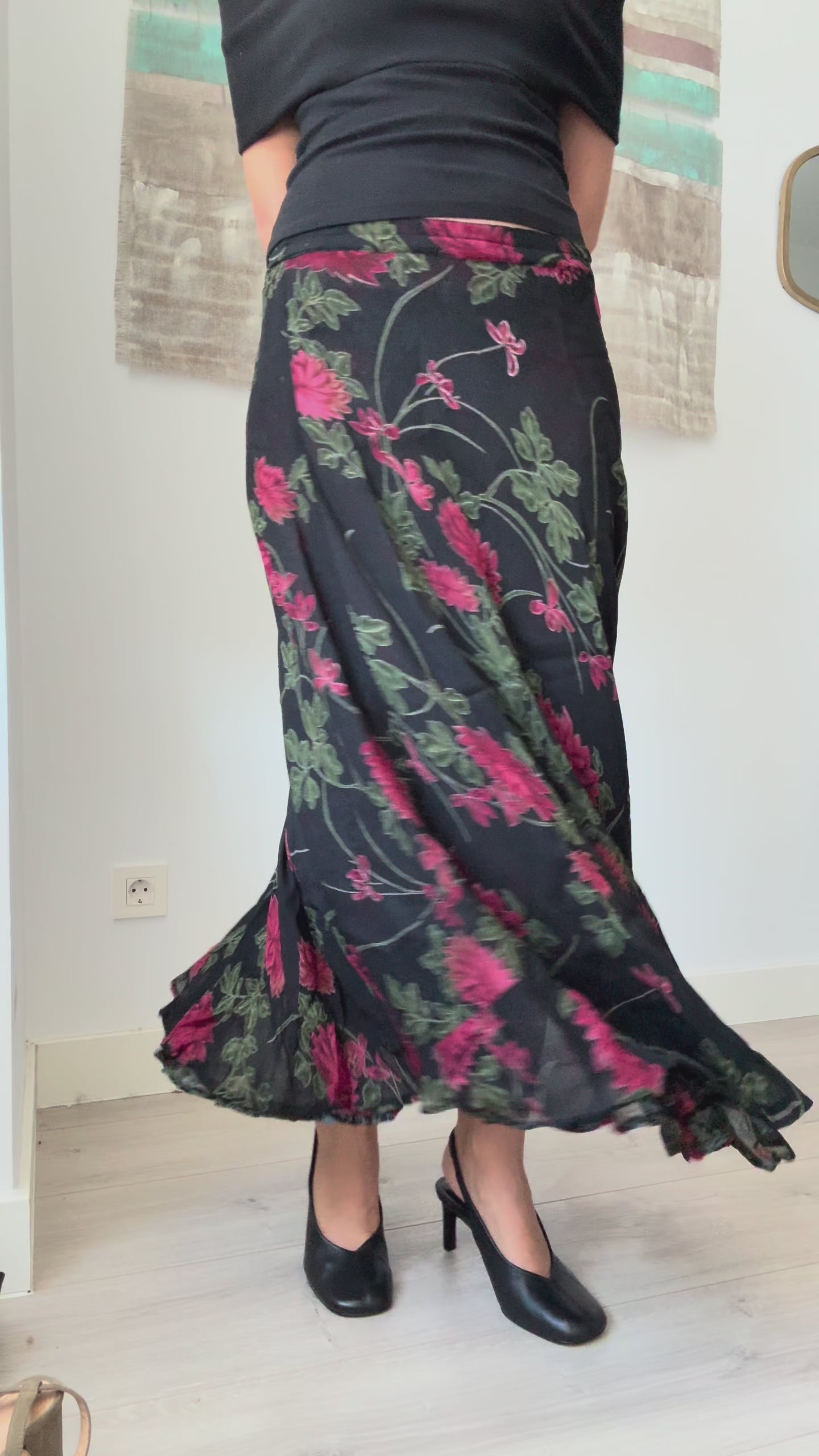 La joya de la corona: Maxi falda reversible